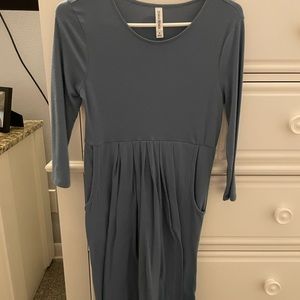 Blue dress with pockets